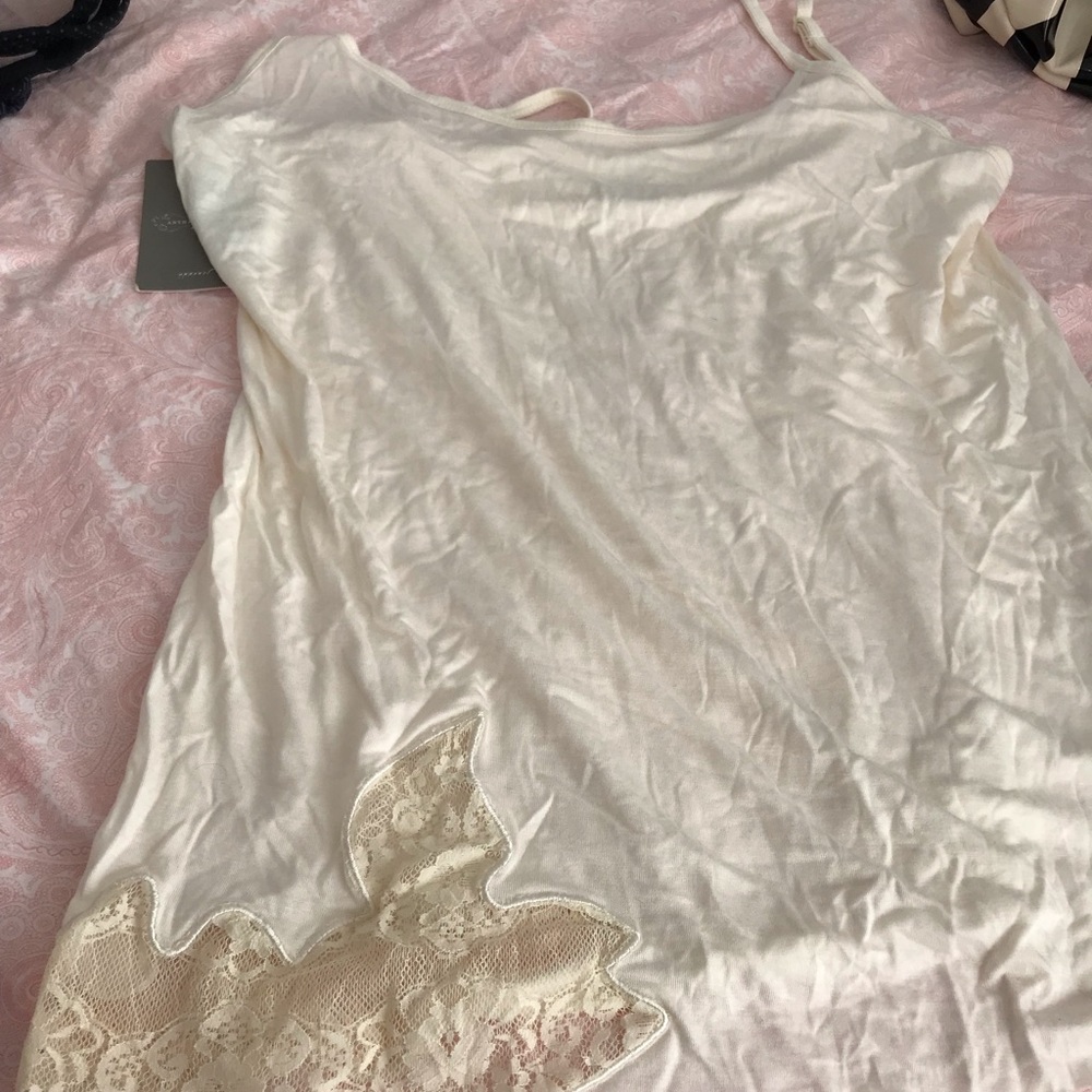 Anthropologie lace tank top- super soft!